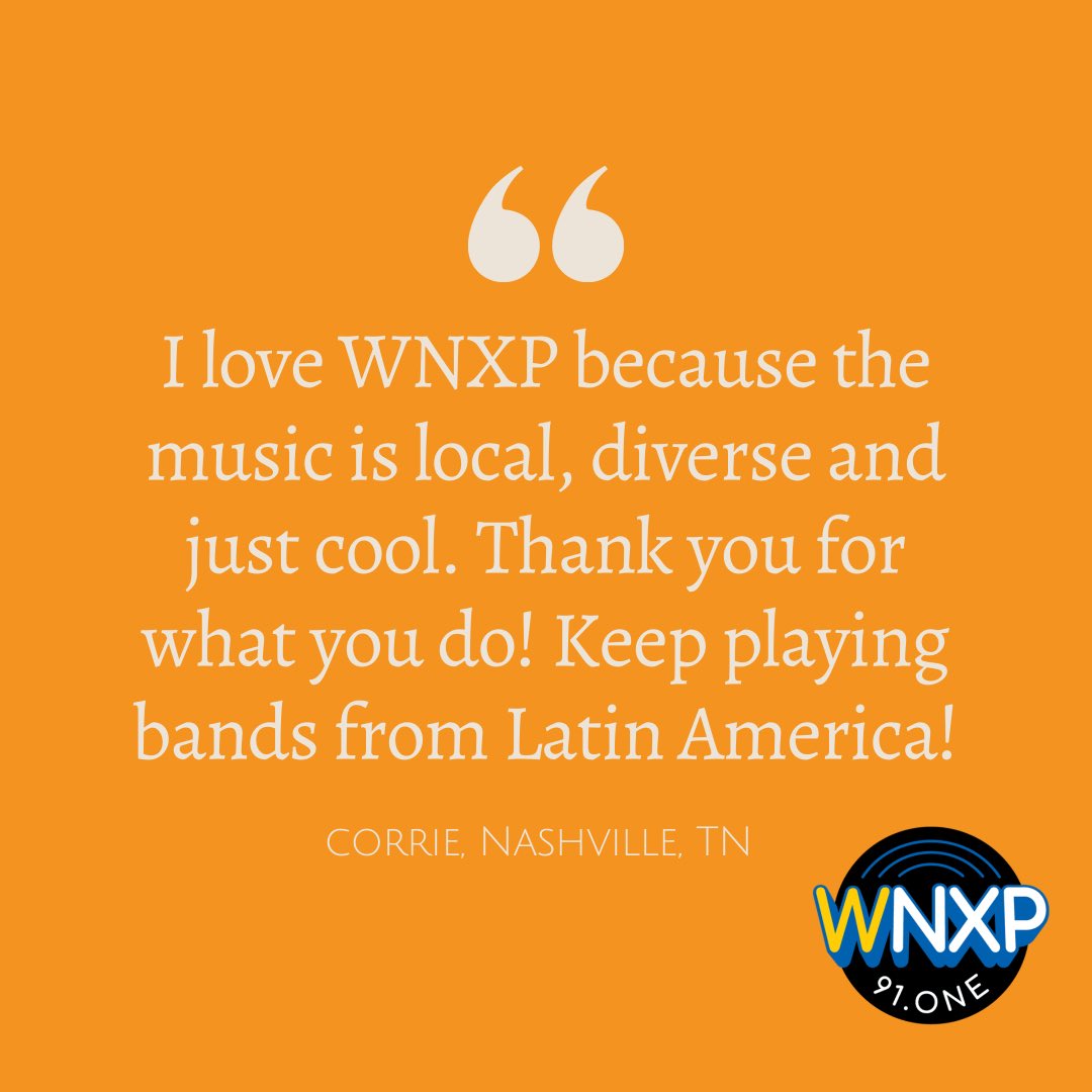 WNXPnashville's tweet photo. Some kind words from our supporters. You have ONE DAY left to become a Founding Member of #WNXPNashville. #SupportWNXP now! 🎧 https://t.co/upH1nTWZOy https://t.co/bGvBmOfJbq