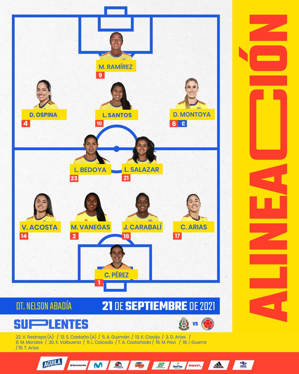 #AmistosoFemenil

Alineaciones @Miseleccionfem vs @FCFSeleccionCol