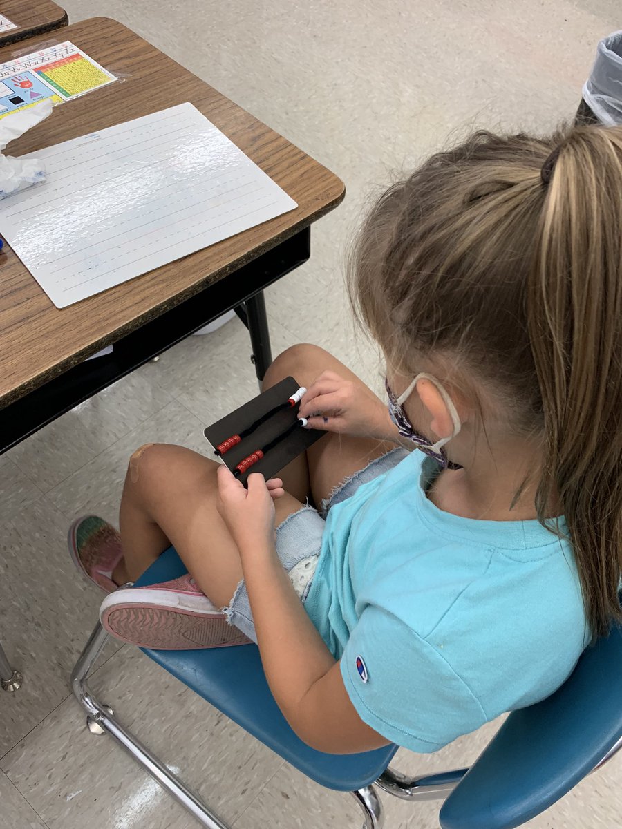 hes_smcps's tweet image. Mrs. Nelson’s class working hard with math today showing and explaining their work.