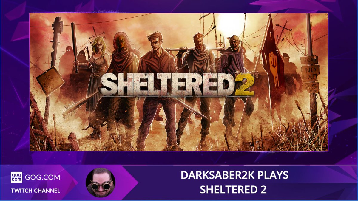 GOGcomTwitch's tweet image. It's been twenty years since the world as we knew it ended. Will @DarkSaber2k unite the factions of humanity? Or conquer them? Find out as he does a GOG release stream of Sheltered 2 @unicube @Team17 

In 15 mins at twitch.tv/gogcom!