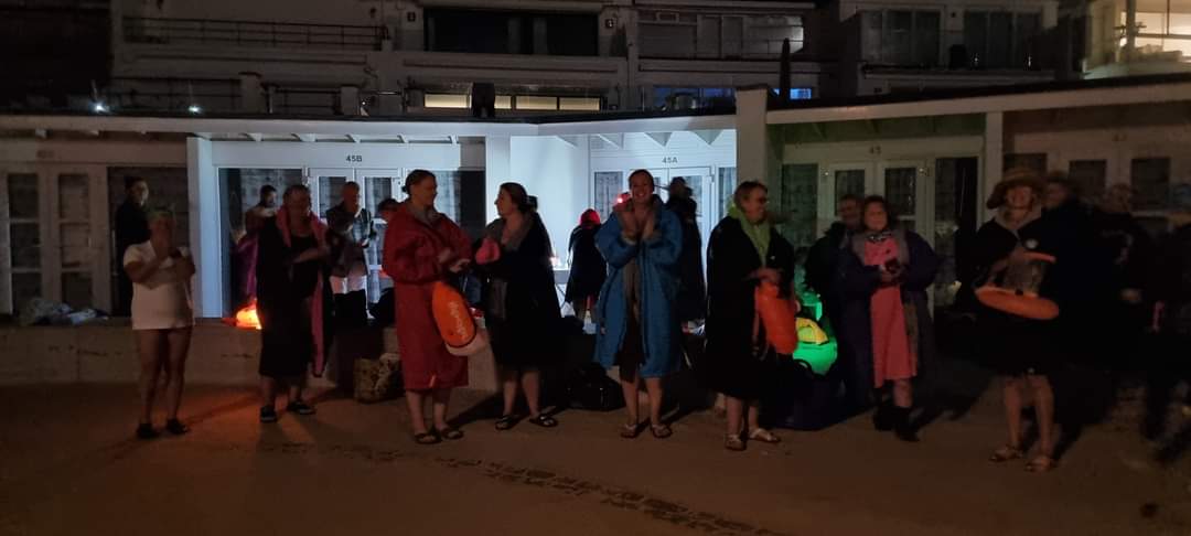 learningpowered's tweet image. Tuesday evening, part 2, was awesome, too. 35 fellow swimmers took to the water to admire the Harvest Full Moon  🌚