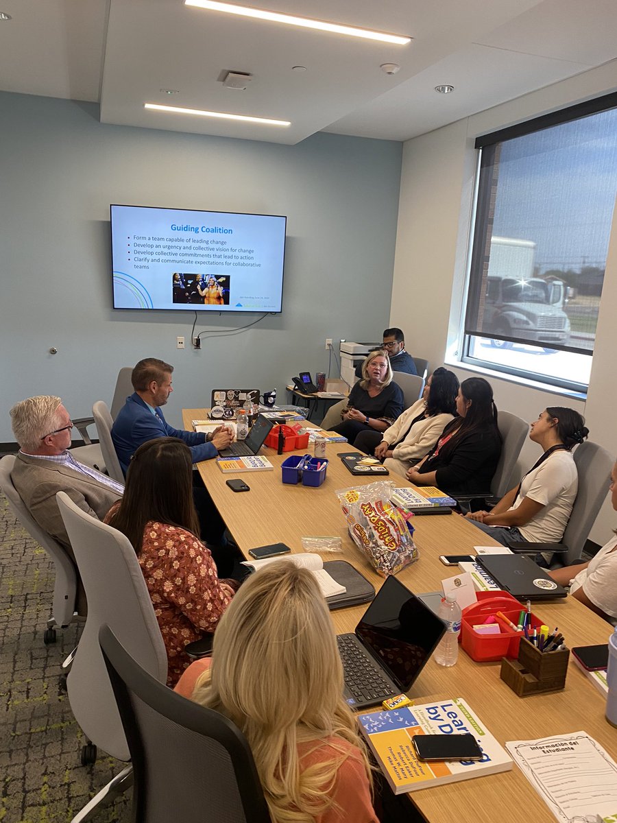 AchVaqueros's tweet photo. Great two days reflecting on our PLC process with our new @SolutionTree Coach and friend, @BarbColeman1027  It’s time to refine our process and reach that North Star goal! @LubbockISD #GuidingCoalition https://t.co/rTWuNGdrA5