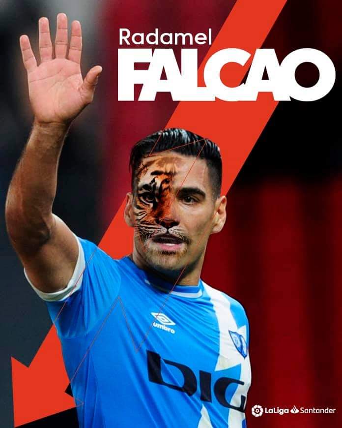 PlataBerrio's tweet photo. @FALCAO @RayoVallecano 2 “raticos” de partido, 2 GOLES. Que GRANDE eres Rada 🐯. El mejor jugador de Colombia 🇨🇴 en la historia, tiene parcialmente al Rayo Vallecano CUARTO 4️⃣ en la Liga Santander, por encima del Barça. CRACK. https://t.co/Z2GA8qYihe