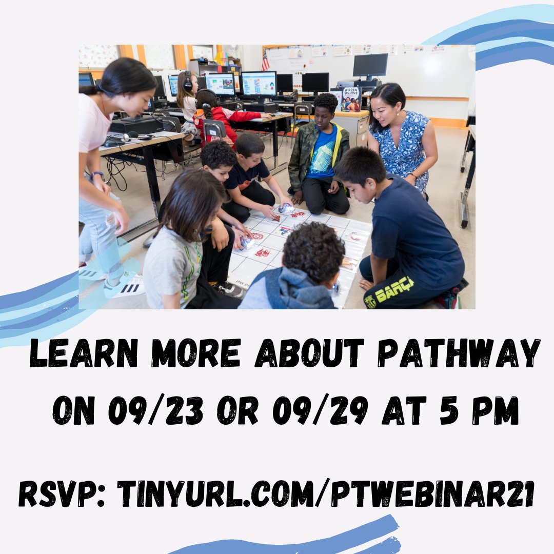 SFUSDPathway's tweet image. Know an awesome #educator who needs to earn their #teachingcredential? Our next webinar is this Thursday 09/23 at 5 PM. 

RSVP by clicking the link in our bio!