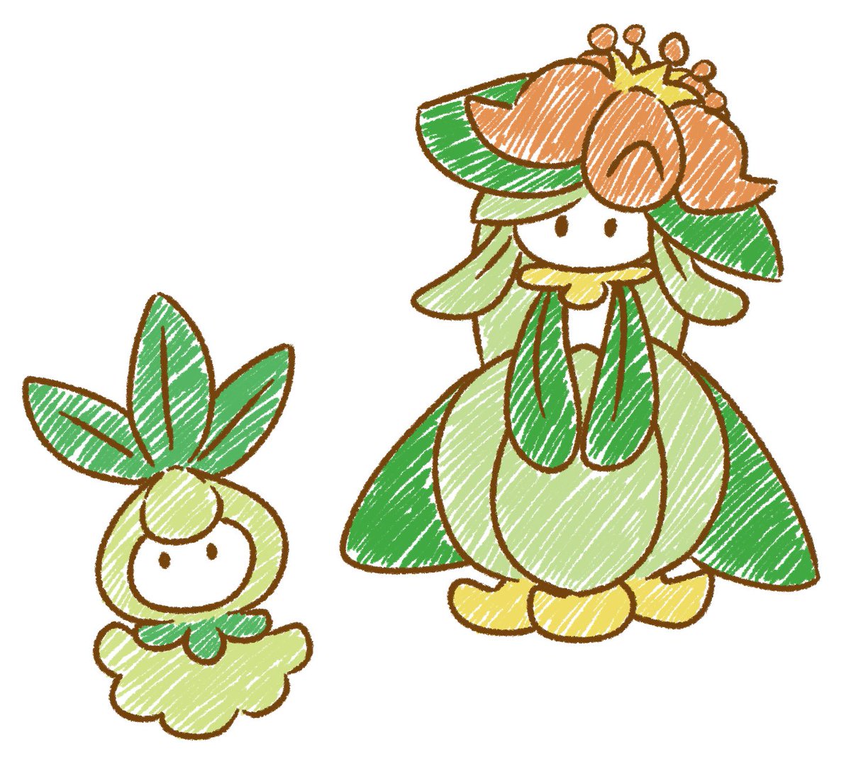 FluffyFate's tweet photo. Liligant evolution line. #pokemon #digitalart #ArtistOnTwitter https://t.co/W1UCkmO7D6