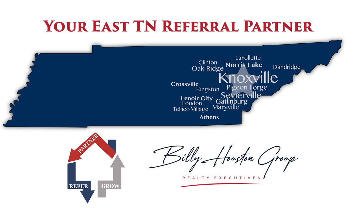 BHGroupRealty's tweet photo. Call our team for all of your East Tennessee real estate needs! 865.577.SOLD
https://t.co/iUYfmKLfGz
#askbillyhouston #knoxville #realestate #easttennessee #realtor https://t.co/TEFcKPKUfi