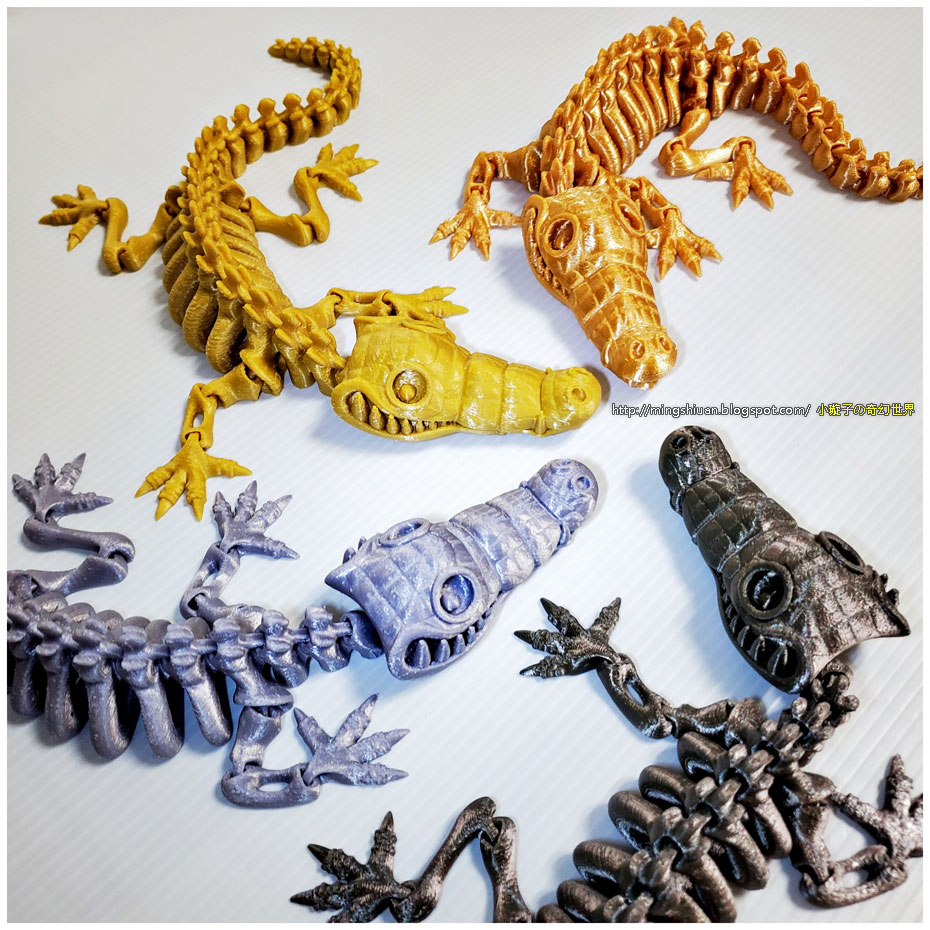 MingshiuanTsai's tweet photo. [3D列印] 可動關節的骷髏「鱷魚」CUTE FLEXI PRINT-IN-PLACE CROCODILE
https://t.co/bAF2KhQBRG

#3DPrinting #Cults @Cults3D #FLEXI #FLEXY #CROCODILE #creative #Tiertime #Cetus #FACTORY #ARTICULATED #FLEXIBLE #DINOSAUR #LIZARD #ALLIGATOR #TOY #FIDGET #PRINT_IN_PLACE #CUTE https://t.co/f0BqYtGWpo