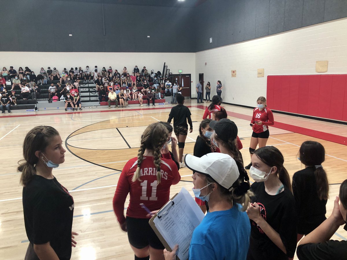 StandardWarrior's tweet photo. SMS hosted our first athletic event in 18 months by hosting the Fairfax Falcons in our glorious gym. #SSDWeCare https://t.co/CDsfe7cQJ4