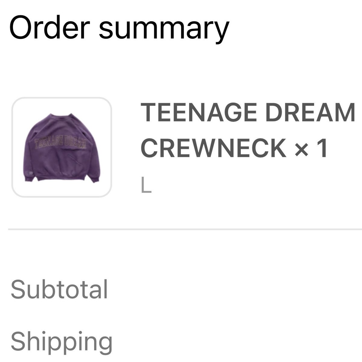 _melanieelise_'s tweet photo. My Olivia Rodrigo merch FINALLY came after 3 months and I want a refund!! 😤 1. The color is more of a dark purple than a lighter/faded purple 2. It’s longer than expected, 3. Teenage Dream isn’t even centered 😑 EPIC FAIL 🤦🏻‍♀️ @Olivia_Rodrigo @LiviesHQ #merchfail https://t.co/xL8NfbSn8N