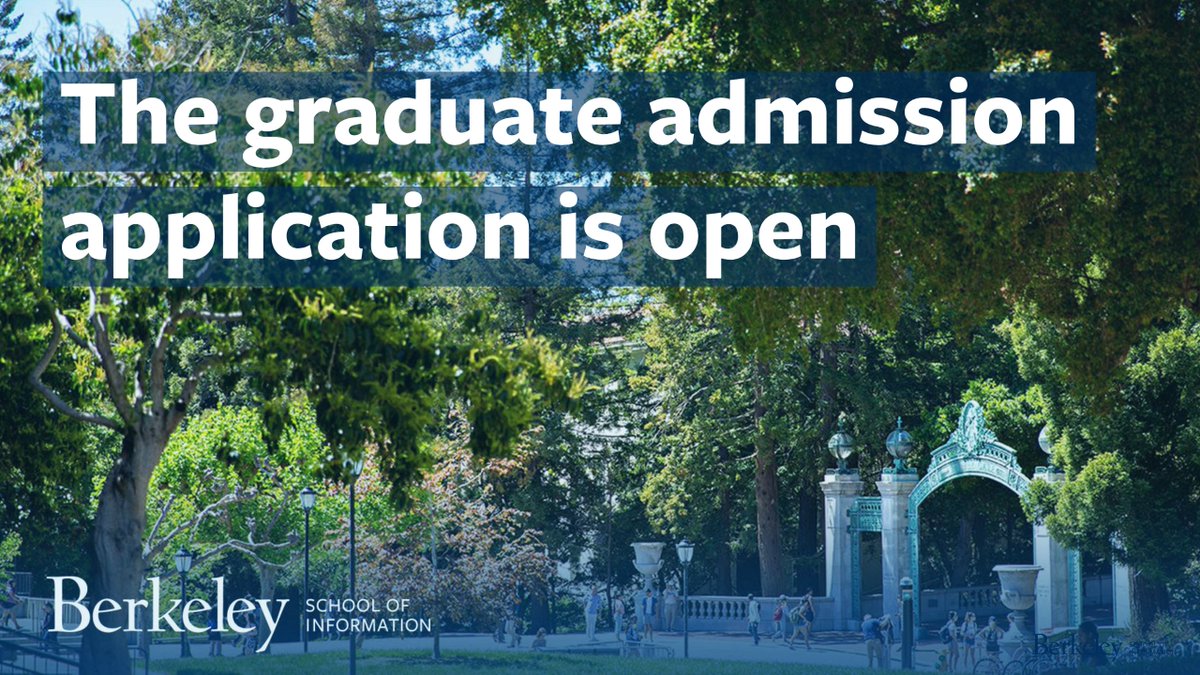 📝 The graduate admission application is open!

📆  Deadlines:
✔️  PhD: 12/1/21
✔️  MIMS: 1/6/22
✔️  5th Year MIDS: Early (app fee waived!) - 11/4/21; Final - 3/2/22
✔️  MIDS &amp; MICS: rolling throughout the year!

Grad app: bit.ly/3zsoOVZ