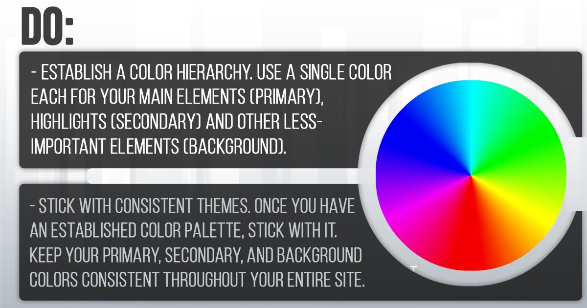 EarlyLearningM's tweet image. Web design tip: Choose your colors strategically.

Aside from choosing the best colors to represent your brand, you also need to use them well, like contrasting colors off each other to establish visual hierarchy.

We offer website design service!  bit.ly/2QwaOKq