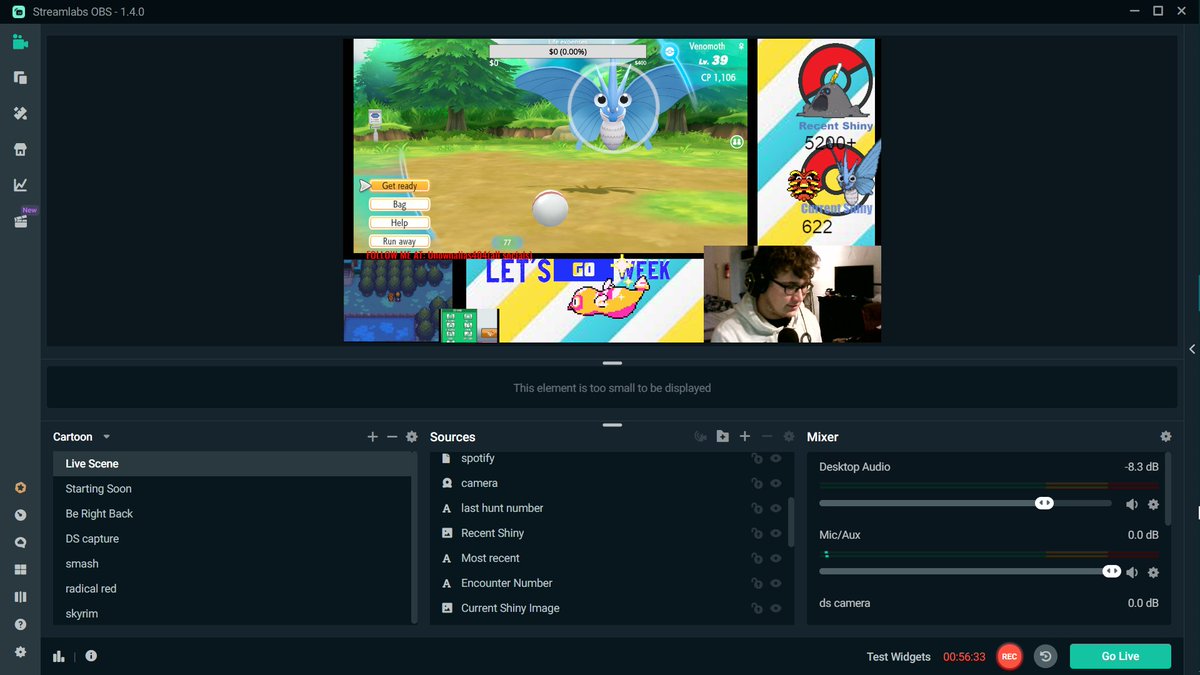 Unownalias404's tweet image. FULL ODDS SHINY VENOMOTH in let's go eevee for #LetsGoWeek it only took 622 encounters! and it was the target! It wasn't on stream, but it was my first live shiny in awhile. Say hello to Breakfast the shiny venomoth
