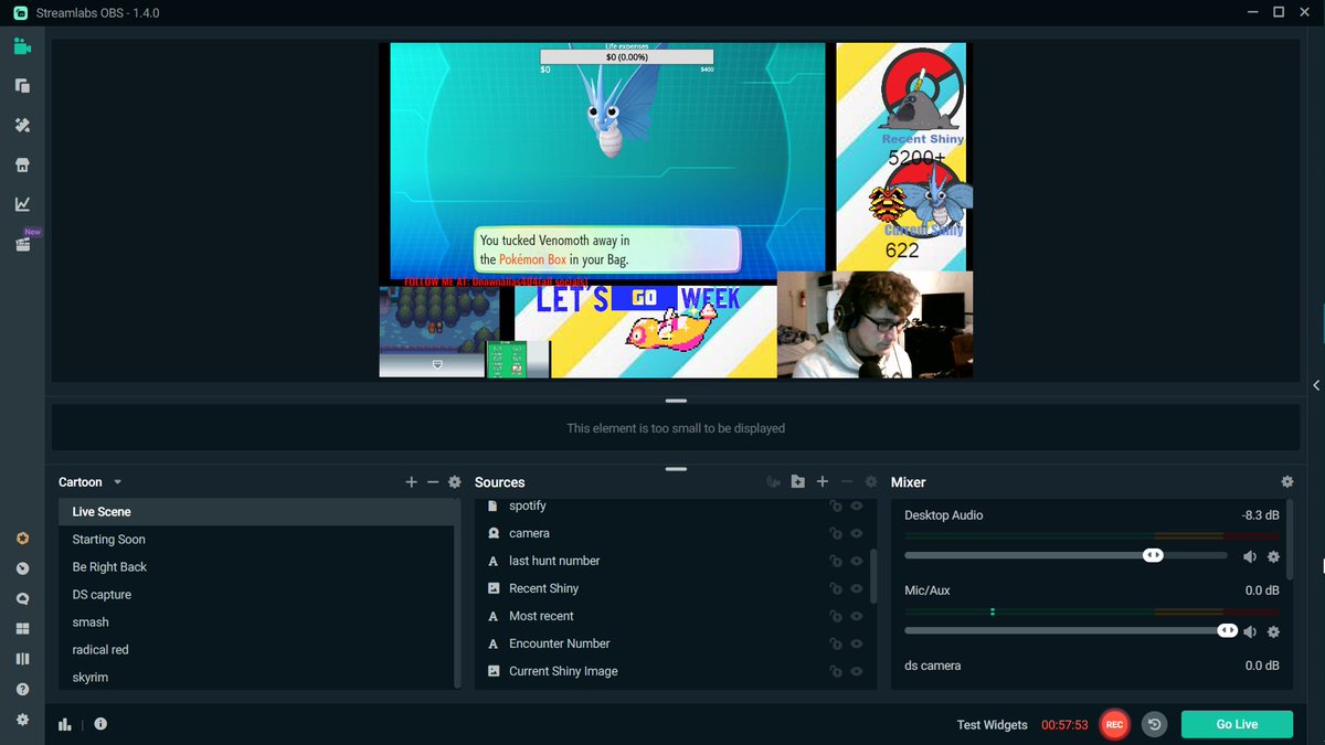Unownalias404's tweet image. FULL ODDS SHINY VENOMOTH in let's go eevee for #LetsGoWeek it only took 622 encounters! and it was the target! It wasn't on stream, but it was my first live shiny in awhile. Say hello to Breakfast the shiny venomoth