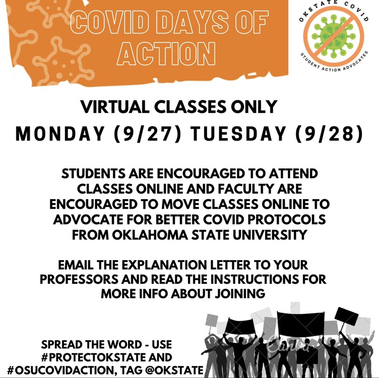OSUCovidAction's tweet photo. Support the student-led COVID Days of Action next week to bring attention to the continued health and safety concerns we face daily on campus. https://t.co/evCKSI3aLB