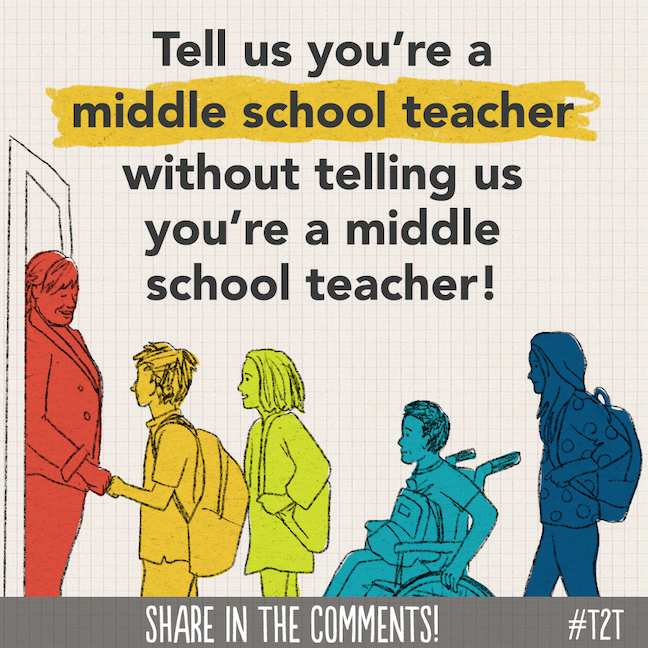 From the hilarious to the heartwarming, it can only be middle school.

#MSchat #6thchat