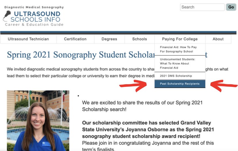 If you need inspiration for your Fall 2021 sonography scholarship, check out the past winning essays! 
-
-
-
#sonography #medicalimaging #ultrasound #sonographyscholarship #ultrasoundtech