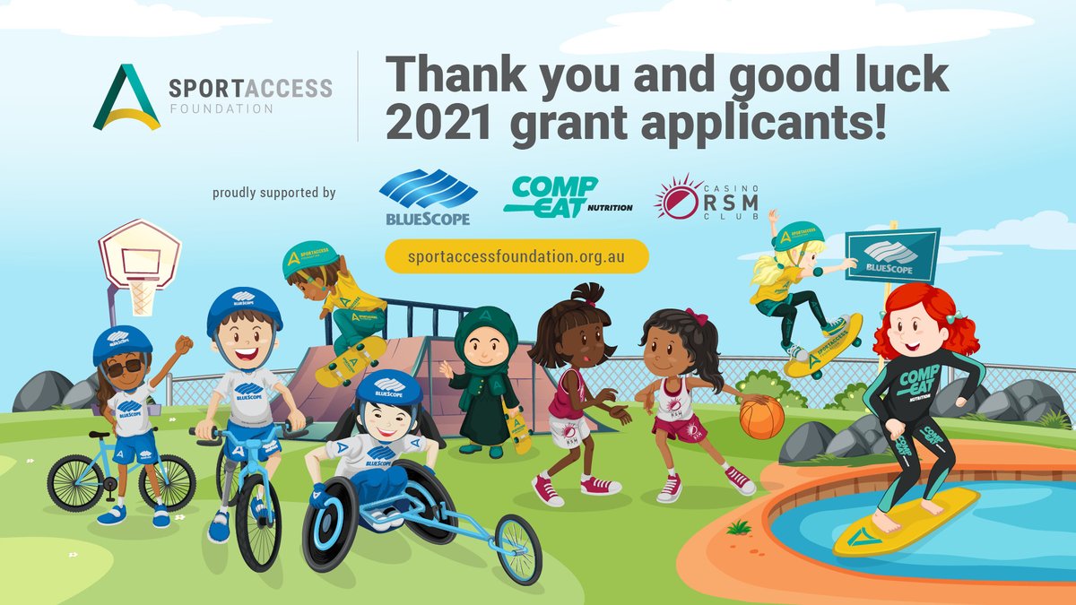 Thank you to all applicants who applied for a 2021 Sport Access Foundation Grant. We will be in touch with everyone who submitted an application soon. Good luck!