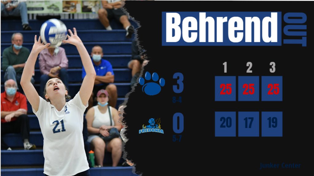 Dani Kosslow dished out 27 assists and added five kills to lead the <a href="/BehrendVB/">Penn State Behrend Volleyball</a> team to their fourth straight win! Lions win 3-0 over Fredonia in non-conference action