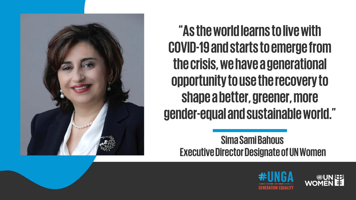 We know that economies flourish when women are engaged.
 
Learn more about 'Achieving gender equality - Women Powering the Economic Recovery' at the <a href="/UN/">United Nations</a> SDG Moment meeting: unwo.men/1WE750Ge54A

#GenerationEquality