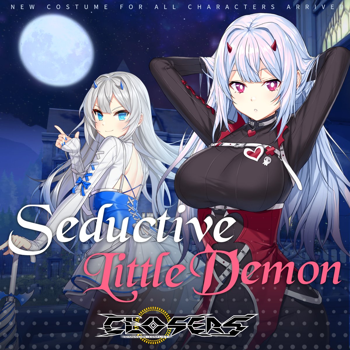 ClosersGame's tweet photo. An attire that can be very classy and alluring.
You really won't be able to resist the enticing look of the Seductive Little Demon costume!
See the captivating style of this outfit hereπ
https://t.co/o5PosZNs3a
#SeductiveLittleDemon #NewCostume #closers #ClosersOnline #naddic https://t.co/1gHkjjFoom