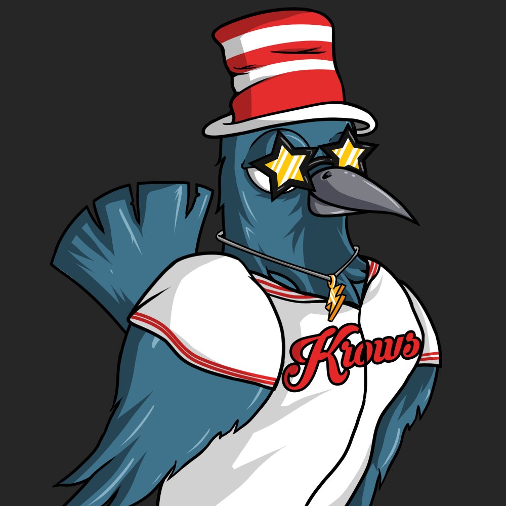 KrowsCo's tweet photo. DAY 2 of the 10 days of Krow-Aways GIVEAWAY. To enter follow these steps! Congrats to yesterdays winner @CryptoBoy850 !

1: Join our discord and drop a hello🐦 - https://t.co/zceCYRHtF3
2: Retweet this and follow our Twitter 🍃
3: Tag 3 friends!😁 
Krow #8378
#NFTGiveaway #NFTs https://t.co/gxhfWfXRbp