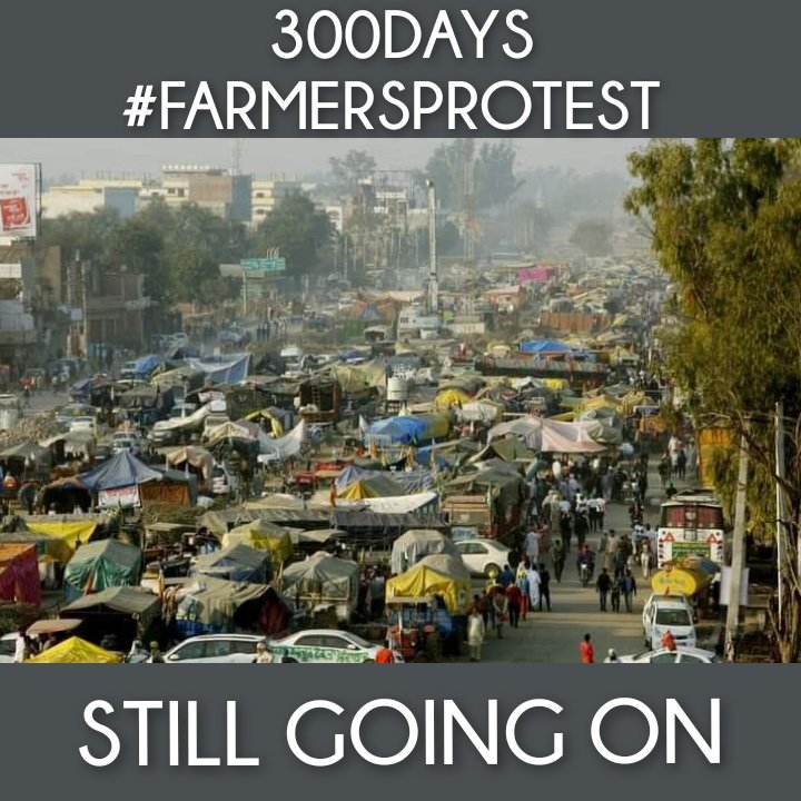 Though farmers are sitting at borders from last 300 days and hardly 30 kms away from Delhi, yet PM of India had never visited protest sites even once.
#300DaysOfFarmersProtest