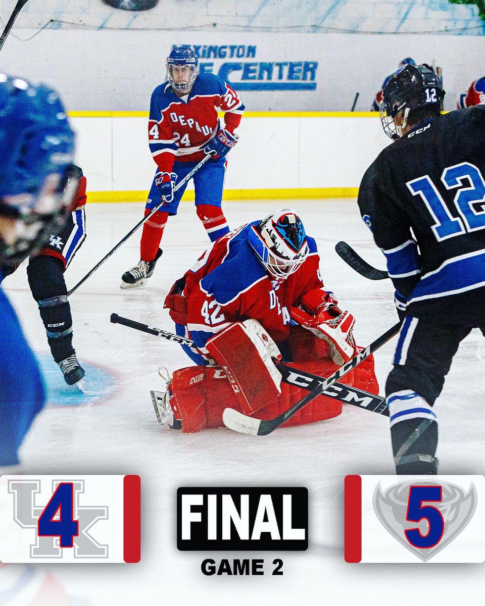 First games weekend recap in Kentucky🚨 Game 1: 5-0 Kentucky Game 2: 5-4 DePaul