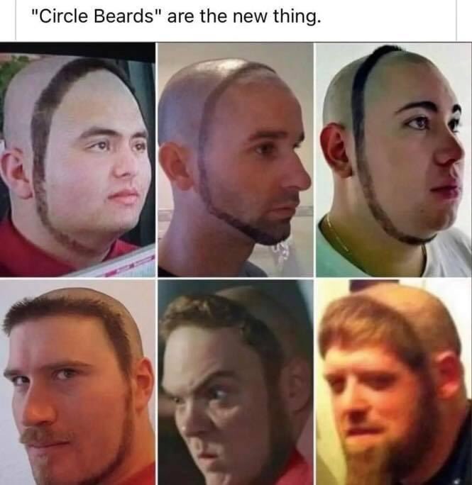 WiscoTimeFact's tweet photo. Barber: so what’ll it be today?
Circle beard guy: I want to look like Ace Ventura coming out of the rino
#circlebeard #trend #beard #BadIdea https://t.co/IVTJgywJna