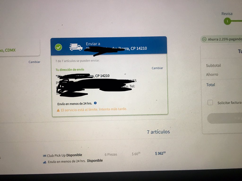 ibarra_ar's tweet photo. @SamsClubMexico y así su excelente envío a domicilio que no funciona y siguen enviando correos para comprar. Ps llevo esperando toda l tarde y lo necesitaba para mañana. https://t.co/KaBLIZTYVo