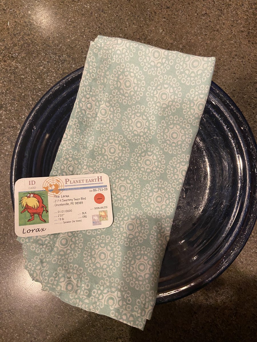 Using a reusable napkin whenever I eat helps prevent wasteful paper towel usage! My family has been paper towel free for years now - small steps like these can lead to a more sustainable future! #apesintro <a href="/franklinlorax/">APES Project Lorax</a>