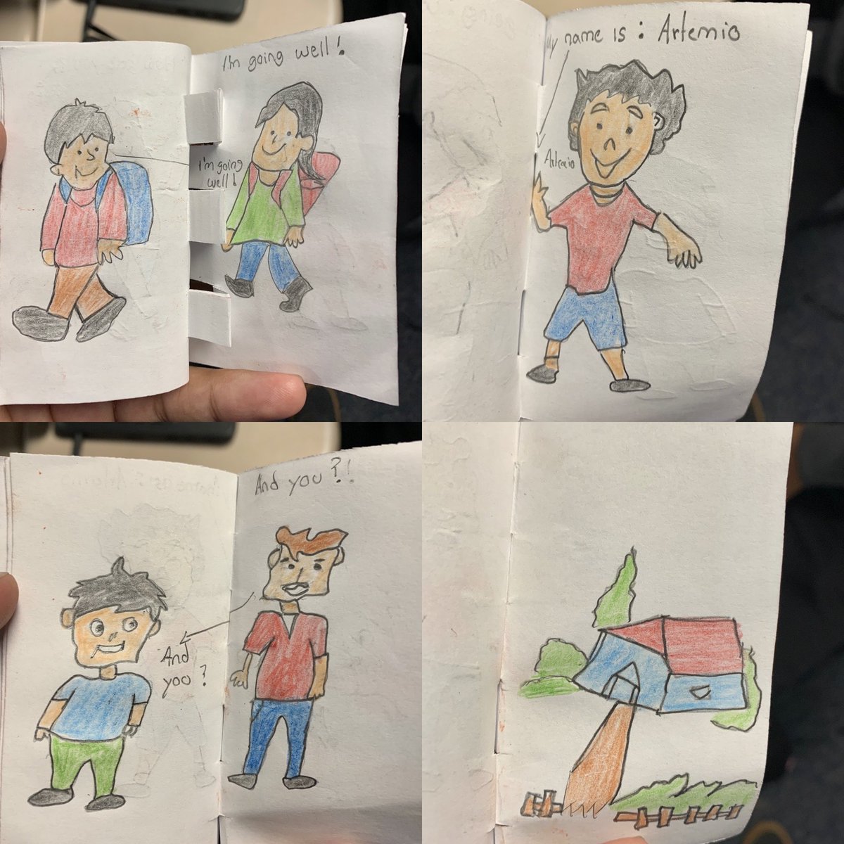 MrStrong3rd's tweet photo. Today a student showed me how he would make little booklets in Guatemala. Such a beautiful personal twist on #CreativeGenius zines! #EUHSD #BeautifulWork 🇬🇹 https://t.co/WiDyJWbFqs