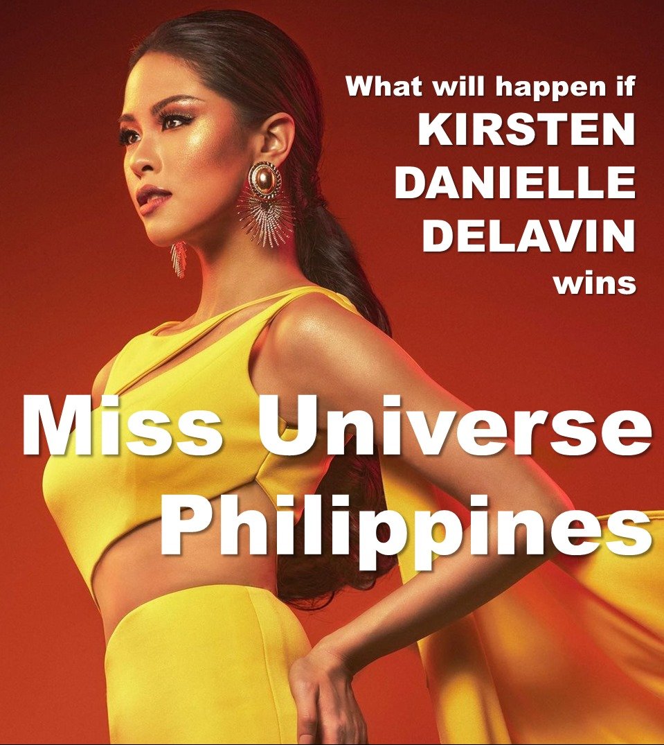 SiblingsKisses's tweet photo. What will happen if Kirsten Danielle Delavin is crowned Miss Universe Philippines 2021? Here's a pre-determination of what her fate may be if she competes for Miss Universe in Israel.

@KissesDelavin 
#Kisses4Universe https://t.co/xWIy6FcWDH