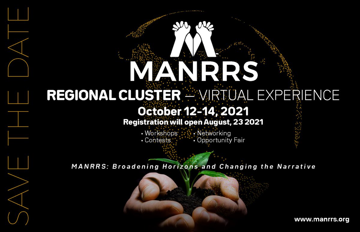 📣Last reminder to register for the MANRRS Regional Cluster. The link can be found our bio. Please don’t hesitate to DM us with any questions 😁 Please have your registration completed by 10am tomorrow morning 9/22.