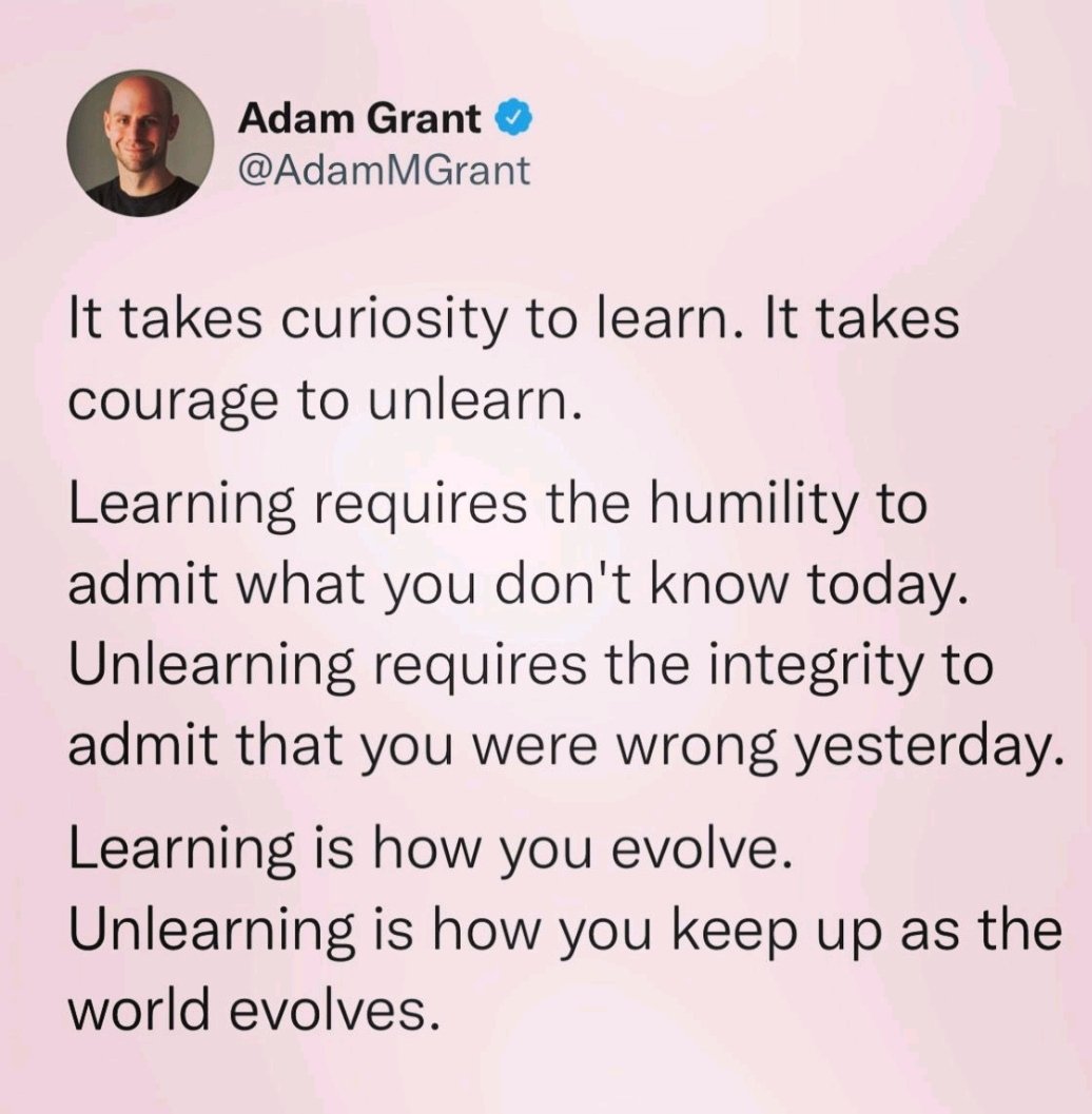 Learn. Unlearn. Challenge. Change. Grow. Repeat.