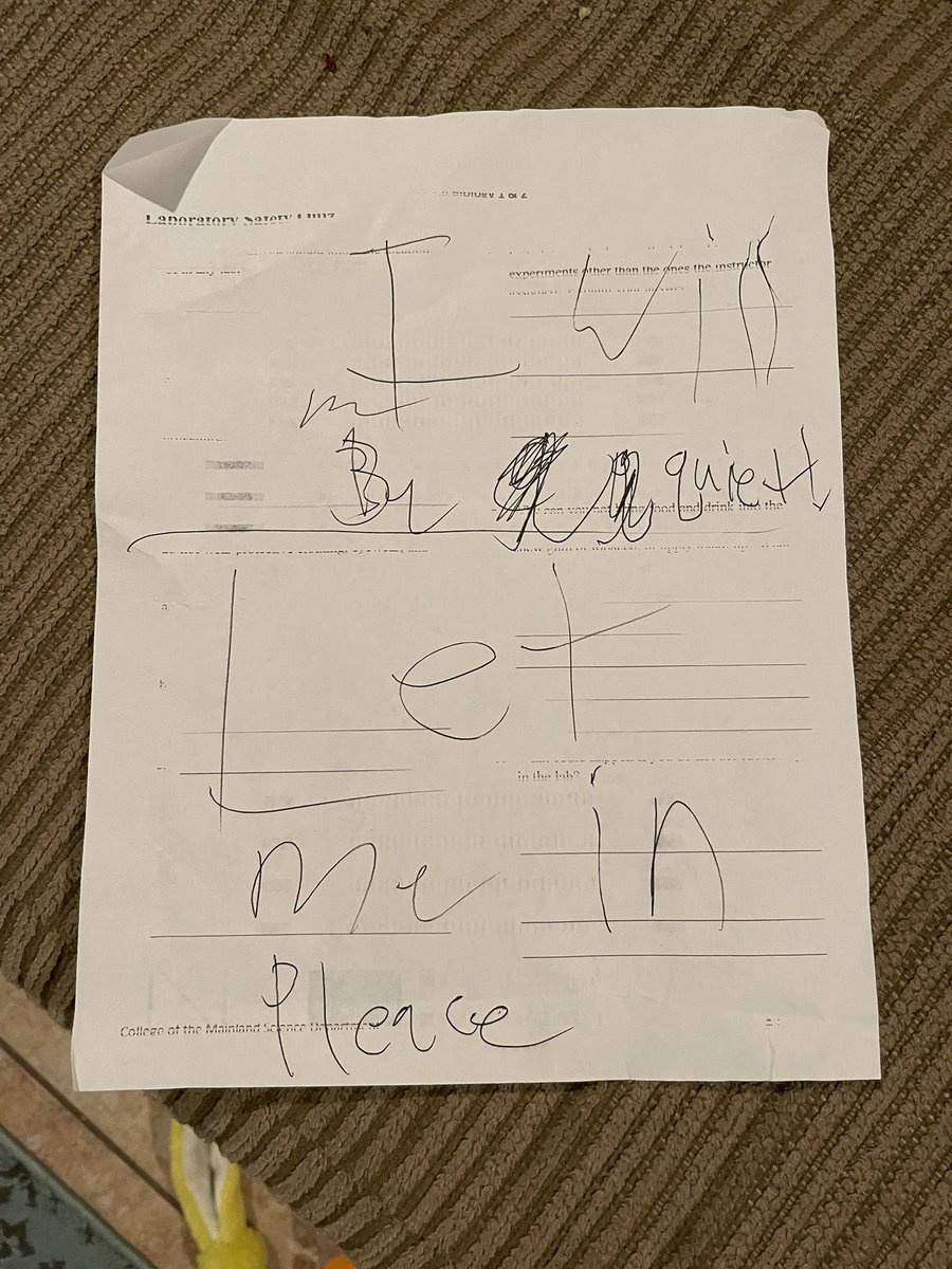 DrMarieMacDPT's tweet photo. This is what home call as a #urology #resident looks like with kids. @btgorman1 shuts himself into the playroom for quiet calls🤣 https://t.co/jOYfQOpP6R