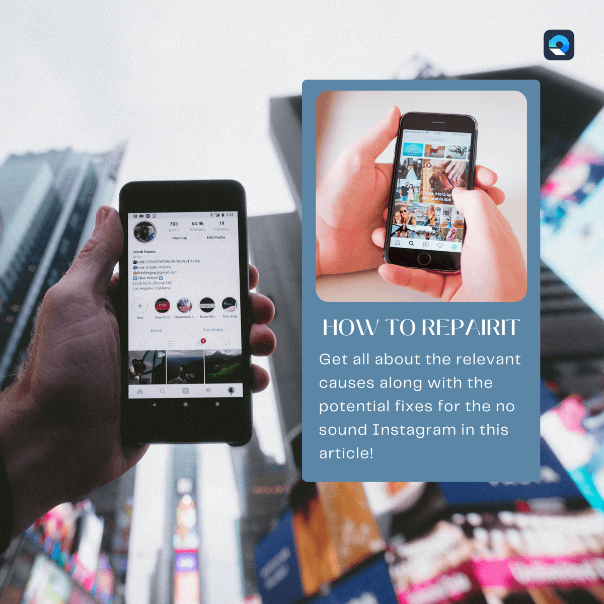 WondershareR's tweet photo. While Instagram is the most popular visual social media nowadays, however, you may happen to face the no sound video issue on IG. #HowToRepairit? Let’s dig into the handy solution and fix no sound issue on Instagram!
https://t.co/txK4F4Wr1i https://t.co/bZd9LEx0mK