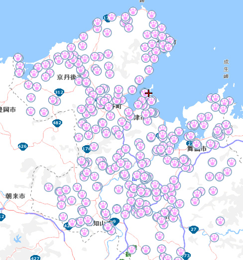 行こうとしてる野営場場所の夜間最低気温と熊出没情報を見てた。 