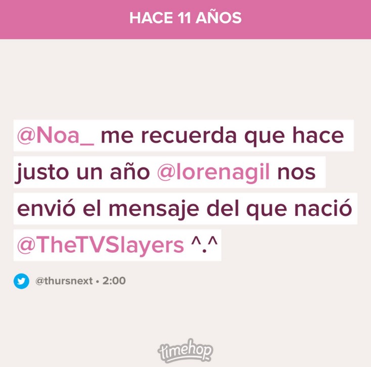 van_hessa's tweet photo. Este tweet va especialmente dedicado a los veteranos del lugar:

Hoy hace 12 años que @lorenagil nos contactó para proponernos un #podcast... 

(Captura en exclusiva del chat de Whatsapp de #TheTVSlayers, pero no os acostumbréis). https://t.co/zAYsp8x9qU