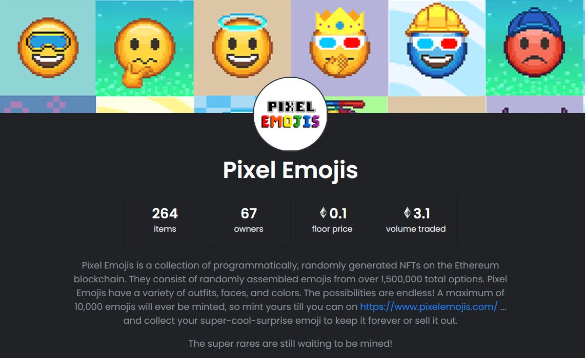 We're glad to see our floor price going up again 🚀

Thank you for all support Pixel Emojis Family 🙏

Minting is still open, with prices starting at 0.04ETH

→MINT HERE: pixelemojis.com