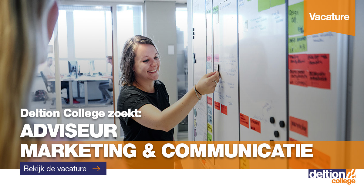 #Deltion is op zoek naar een #Adviseur #Marketing &amp; #Communicatie voor 0,7 - 0,8 fte. deltion.nl/werken-bij-del… #vacature #mbo #onderwijs #Zwolle