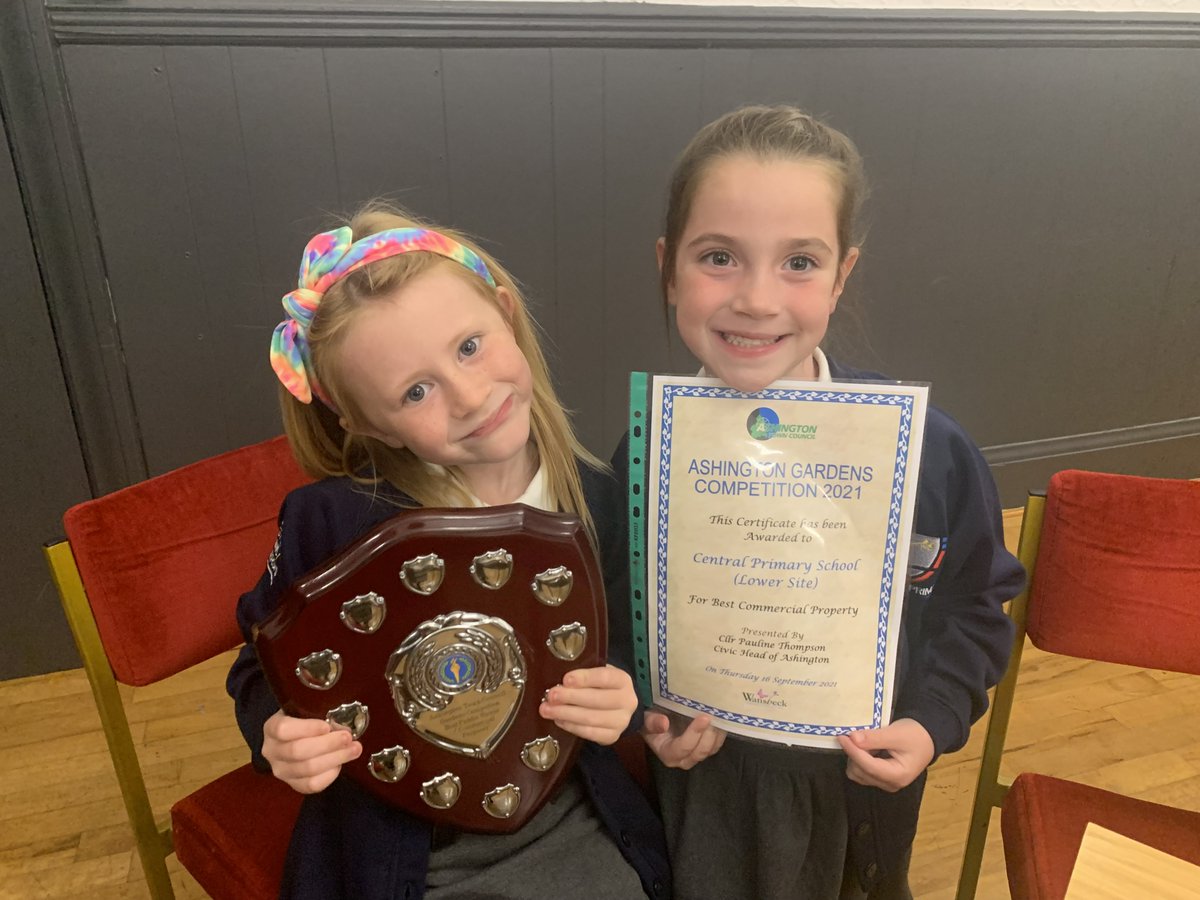 Winners!🏅🏆
This year was the 12th Annual Ashington Gardens Competition, organised by Ashington Town Council.
Central Primary School won Best Garden within Commercial Property following our creation of the Enchanted Garden at the Lower Site.
Amazing! Well done to all involved 😁