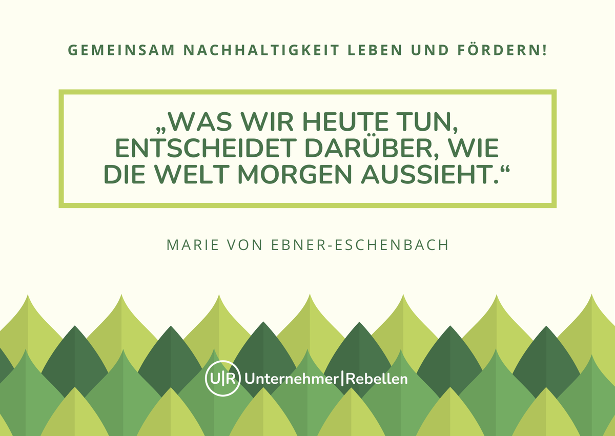 Oftmals werden klimafreundlichen Handlungen mit einer Gefährdung des unternehmerischen Wachstums assoziiert.
Ist euch Nachhaltigkeit/Umweltbewusstsein im Business wichtig und wenn ja, wie setzt ihr hier Handlungsstrategien praxistauglich um? #Klima #business #Entrepreneurship