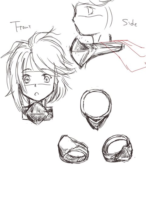 SHYさん描いてる時にいつも首周りがネック(文字通り)になるので、自分で理解するために描き起こしてみる 