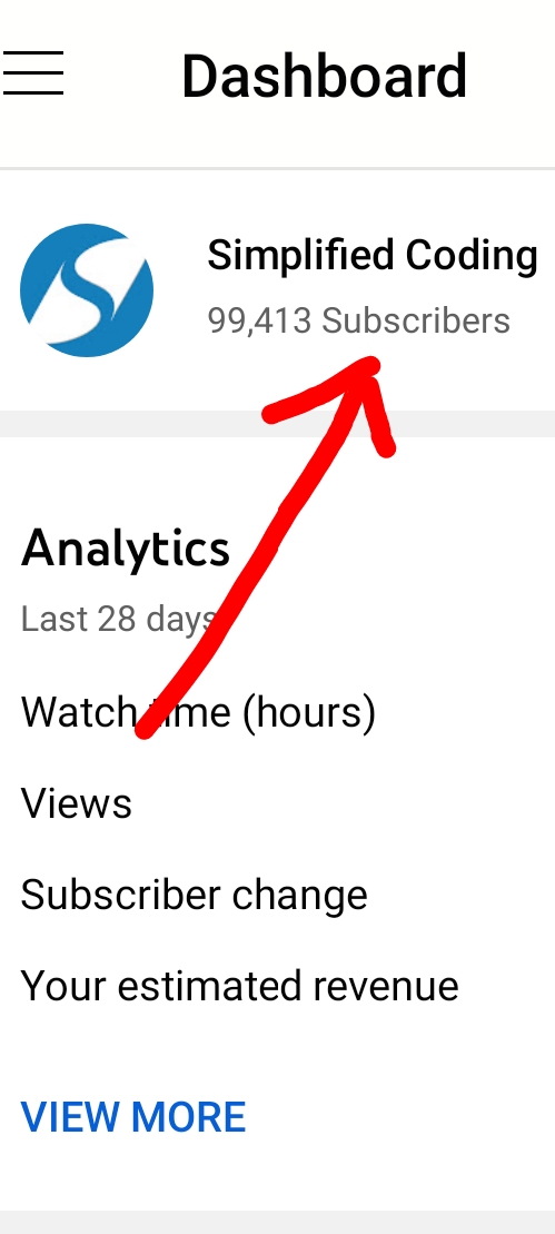 600 More to go, help me guys  😃 😃

Channel Link: youtube.com/SimplifiedCodi… 

#SimplifiedCoding 
#AndroidDev 
#YouTube