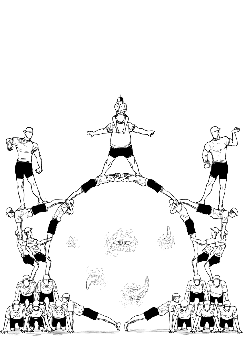 裏組体操「門(ポータル)」 
