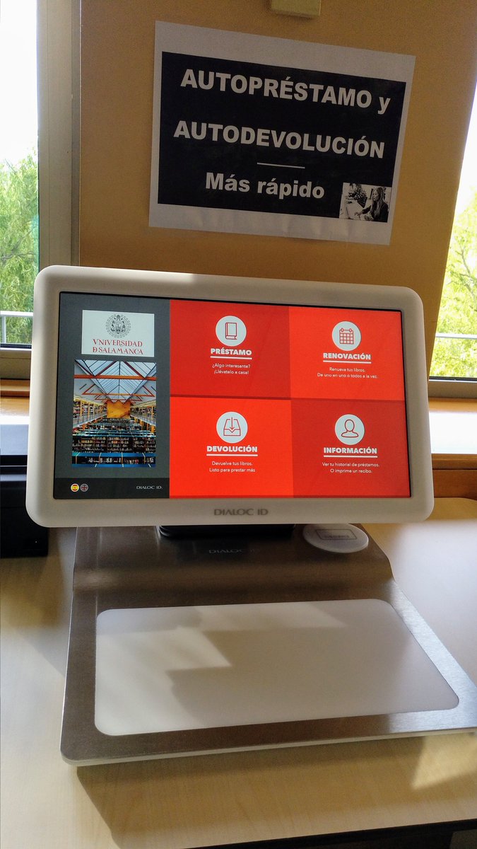 BiVito's tweet image. En la Biblioteca Francisco de Vitoria ya tenéis disponible el sistema de autopréstamo y devolución de libros.
Sencillo y rápido de utilizar.
NO ESPERES COLAS
