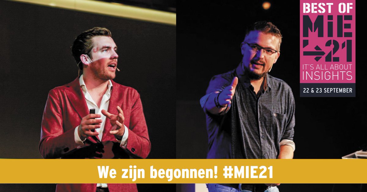 MIE’21 is begonnen! Na anderhalf jaar eindelijk weer LIVE in de Jaarbeurs. Na het welkomstwoord van onze dagvoorzitters Wiepke Van der Wal en Bas de Vries beten Michiel Dullaert en Tim Zuidgeest het spits af in Ronde 1. En hoe!
#mie21 #bestofmie #itsallaboutinsights