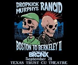 Hey punk rockers! The Boston to Berkley tour stops in Grand Prairie on Tue 9/28 and our friends at AEG gave us a couple pair of tickets to give away. Stop in during happy hour TOMORROW (4-8pm) to grab yours. First come, first serve. Tip your bartender! #Upthepunks