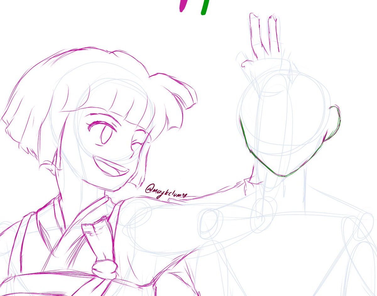 oomayka's tweet photo. Kin’u💚es mi favorita de los hijos de MirSan. Por alguna razón siento que se llevaría súper bien con mi pequeña Moroha 🥺💕 Quiero que sean súper amigas !! 

WIP — #Kinu #HisuiWeek https://t.co/gxB4H1P9Mr