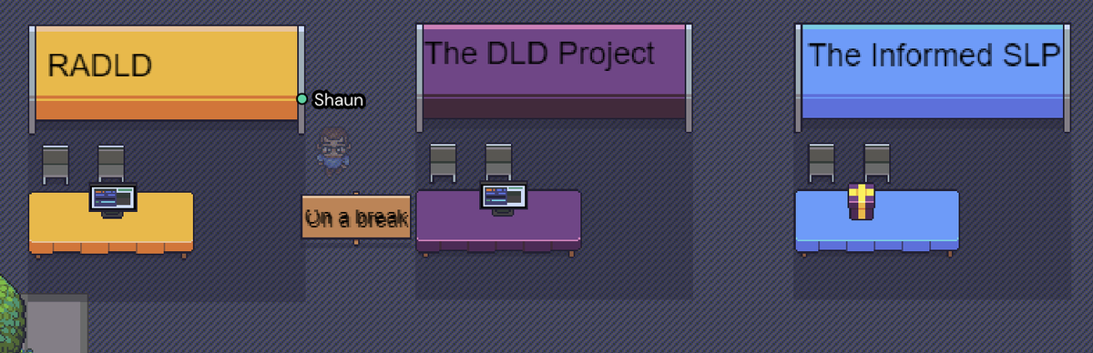 talkinged19's tweet image. Enjoying @gather_town engaging in synchronous conversations within #IDLDRC #DevLangDis reconnecting with familiar faces @shaunziegenfusz and making new connections @SumSpeech @NatBown - recommend conference guests step into the portal for a very different, engaging experience!